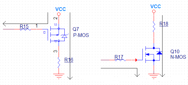 三極管驅(qū)動電路，MOS管驅(qū)動電路