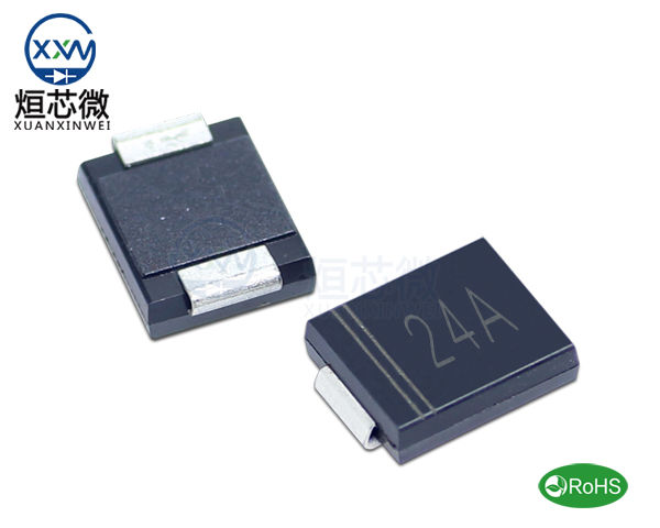 1.5SMC24A參數(shù),TVS二極管1.5SMC24A瞬態(tài)抑制二極管