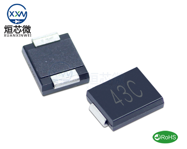 1.5SMC43CA參數,TVS二極管1.5SMC43CA瞬態抑制二極管