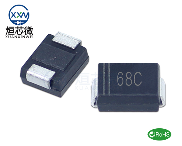 P6SMB68CA參數(shù),TVS二極管P6SMB68CA瞬態(tài)(變)抑制二極管